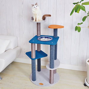 キャットタワー ねこまどフロートテラスキャットポール 猫用おもちゃ 短毛 長毛 8kg 玩具 大型遊具 Add.mate A27093