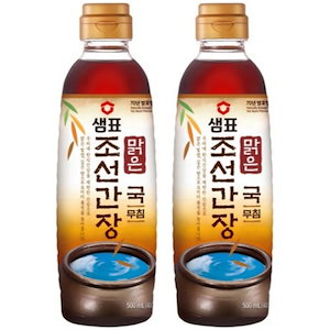 澄んだ朝鮮醤油 500ml (2個)