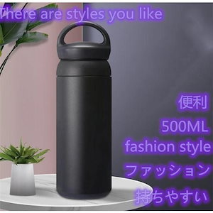 セールスポーツボトル ステンレス おしゃれワンプッシュボトル 500ml 真空 カップ約500ml ボトル 保温 保冷 軽量 ステンレスボトル マグボトル