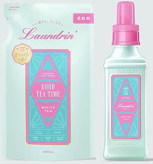 ランドリン 柔軟剤 ホワイトティーの香り 本体600ml＋詰め替え480ml セット