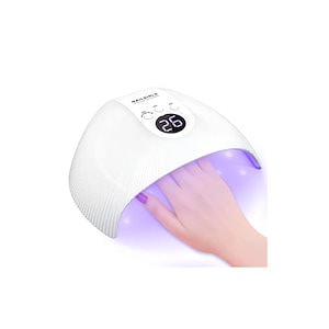 【即納】NAILGIRLS LED & UV ネイルライト 75W ジェルネイル用ライト uvライト レジン用 硬化ライト プロ用 人気 業界注目低ヒート機能 全ジェル対応 三階段タイマー 手足両用