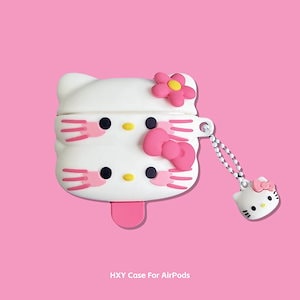 かわいいkitty猫適用アップルairpods4保護カバーpro2二代三代3ワイヤレスbluetooth耳ケースです