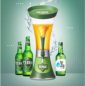 HITE Jinro Terra トルネード/ミキサー/タワー/焼酎ビール混合製造機/ディスペンサー/SOMAC TOWER/公式グッズ