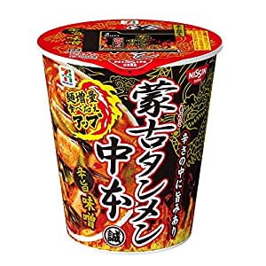 【販路限定品】日清食品 蒙古タンメン中本 辛旨味噌 122g12個