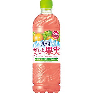 サントリー 天然水 きりっと果実 ピンクグレープフルーツ＆マスカット 600ml×24本