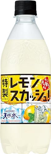 サントリー 天然水 特製レモンスカッシュ 炭酸 500ml24本