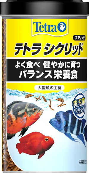 テトラ (Tetra) シクリッド スティック 320g シクリッドの主食 よく食べるバランス栄養食 肉食魚や海水魚用 エサ