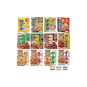 【即日発送】どんぶり亭 金のどんぶり カリー屋カレー 12食 詰め合わせ セット +薬味オリジナルセット付