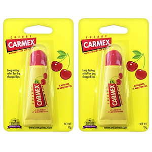 Carmex カーメックス モイスチャライジング リップバーム チューブ, Cherry, 2個/カーメックス モイスチャライジング リップバーム チューブ, classic, 2個