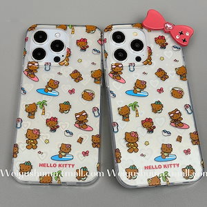 【3日間送信】日焼けキティ iphoneケース かわいい 人気 スマホケース iphone15ケース iphone14proケース iphone13/12/11ケース