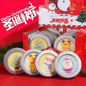 クリスマスキャンディーのかわいいキャラクターサンタクロースのチョコチップケーキに挑戦