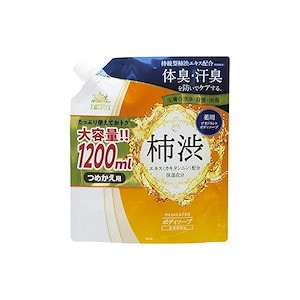 【医薬部外品】 薬用太陽のさちEX 柿渋ボディソープ 大容量 詰替え用 1.2リットル (x 1)