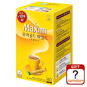 マキシム モカゴールド コーヒー 12g x160個入り インスタントコーヒー 甘くておいしくて 世界的に人気のある韓国コーヒー 大容量