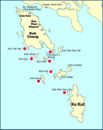 แผนที่เกาะช้าง