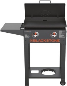 Blackstone Original 22-in Gunmetal Pedestal Griddle 2-Burner Liquid Propane Flat Top Grill