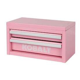 Kobalt Mini 10.83-in W x 5.91-in H x 5.91-in D 2-Drawer Pink Steel Tool Box