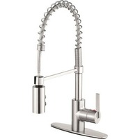 1k+ bought last week Project Source Flynt Stainless Steel Single Handle Pull-down Kitchen Faucet with Sprayer