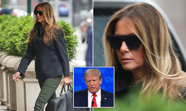 Melania Trump seen for the first time since mysteriously skipping husband's first