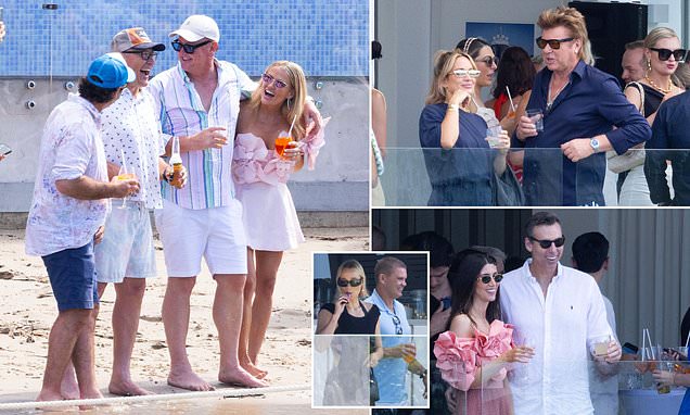 Huge celebrity rift exposed as Who's Who of TV, sport and showbiz attend the wedding of