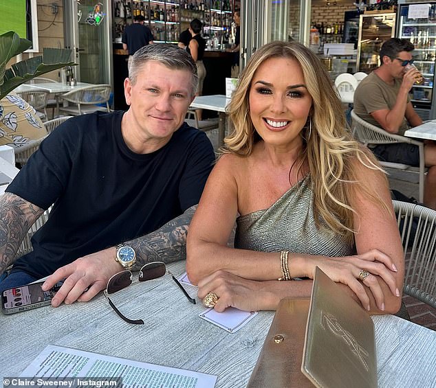 Ricky Hatton and Claire Sweeney have split following eight months together, MailOnline can reveal