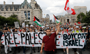 Canadian police make arrests at  pro-Palestine protest