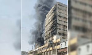 Fire erupts at Karachi’s Rimpa Plaza once again, no casualties reported