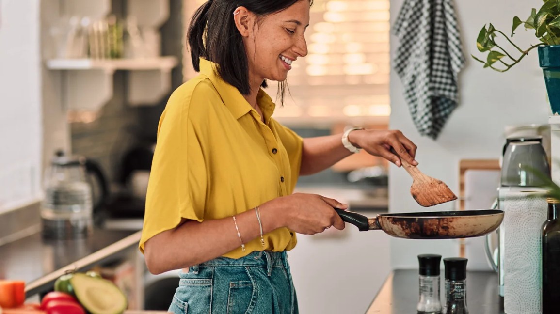 Woman cooking