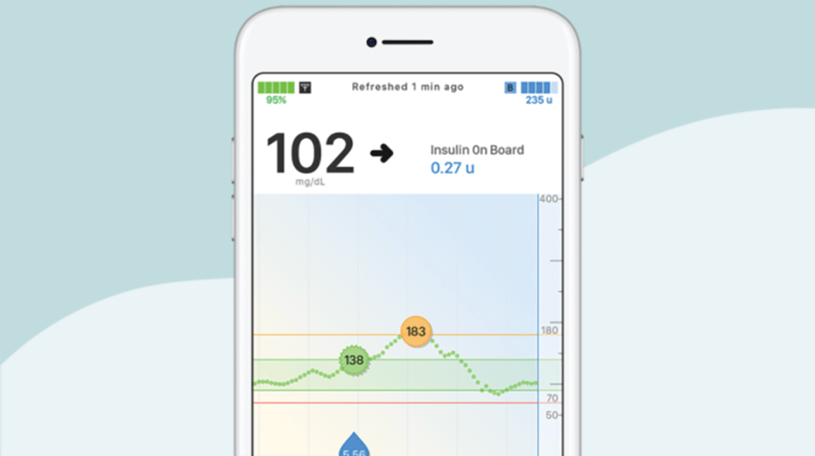 Tandem diabetes mobile app.