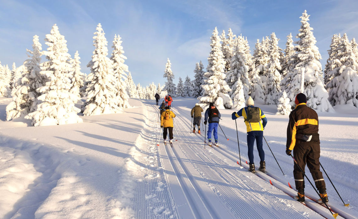 Skien en langlaufen in de Ardennen