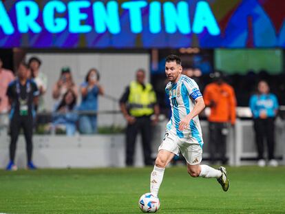 Lionel Messi, durante el debut de Argentina contra Canadá, el pasado 20 de junio.
