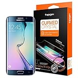 Galaxy S6 Edge フィルム, Spigen® NEW 全面液晶保護フィルム カーブド・クリスタル 前面フィルム 1枚 背面フィルム 1枚 (2015) (国内正規品) (Galaxy S6 Edge, カーブド・クリスタル【SGP05408】)