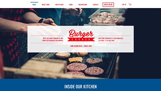 Restaurant website templates - Burgerrestaurant