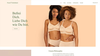 Fashion Website-Vorlagen - Shop für Dessous