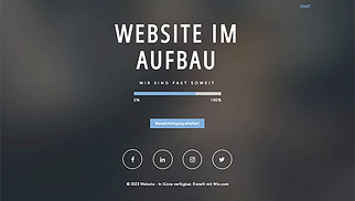 Alle Website-Vorlagen - Landingpage im Aufbau