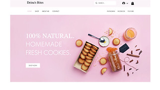 Eten en drinken website templates - Koekjeswinkel