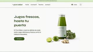 Restaurantes y comida plantillas web – Tienda de jugos