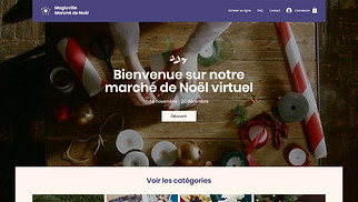 Templates de sites web Communautés - Marché de Noël en ligne