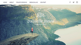 Creatief CV website templates - Yoga-instructeur