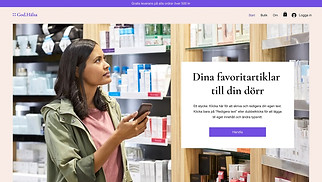 Hemsidemallar för E-handel - Apotek 