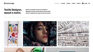 Template Moda per siti web - Designer tessile