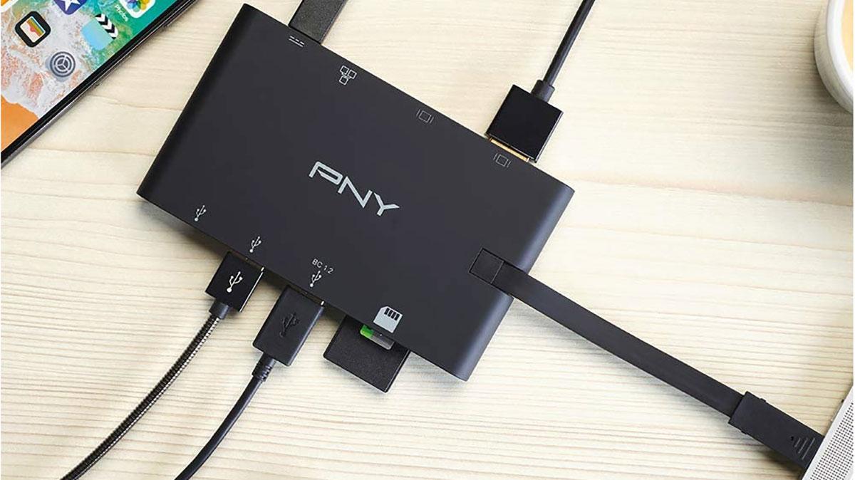 PNY All-in-One USB-C Dock - Lightest USB-C dock with power