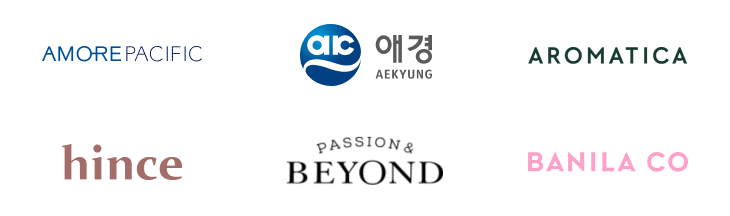 AMOREPACIFIC, AEKYUNG, AROMATICA, hince, beyond, BANILA CO