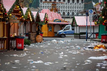 Anschlag in Magdeburg: Spuren des  Grauens in der Magdeburger  Innenstadt