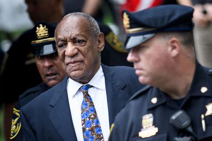 USA: TOPSHOT - US actor Bill Cosby arrives at court on September 24, 2018 in Norristown, Pennsylvania to face sentencing for sexual assault. - Disgraced US television icon Bill Cosby returned to a Pennsylvania court on Monday to face sentencing for sexual assault, five months after his conviction at the first celebrity trial of the #MeToo era. The frail 81-year-old -- once beloved as "America's Dad" -- faces a maximum potential sentence of 30 years for drugging and molesting Andrea Constand at his Philadelphia mansion in January 2004.The pioneering comedian and award-winning actor was found guilty April 26 on three counts of aggravated indecent assault, each punishable by up to 10 years in prison. (Photo by Brendan Smialowski / AFP) (Photo by BRENDAN SMIALOWSKI/AFP via Getty Images)