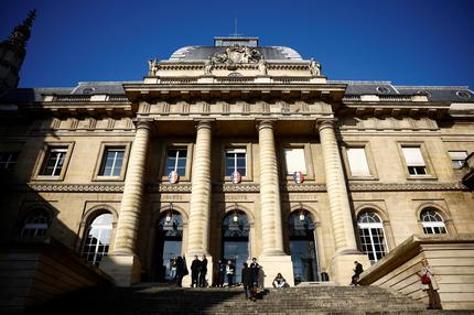 Samuel Paty: General view of the courthouse on the Ile de la Cite on the first day of the trial of eight people accused of involvement in the beheading of French history teacher Samuel Paty by a suspected Islamist in 2020 in an attack outside his school in the Paris suburb of Conflans-Sainte-Honorine, in Paris, France, November 4, 2024. REUTERS/Sarah Meyssonnier