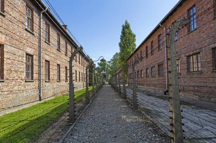 Holocaust-Gedenktag: Baracken der KZ Gedenkstätte Auschwitz I in Polen aufgenommen am 12.09.2020