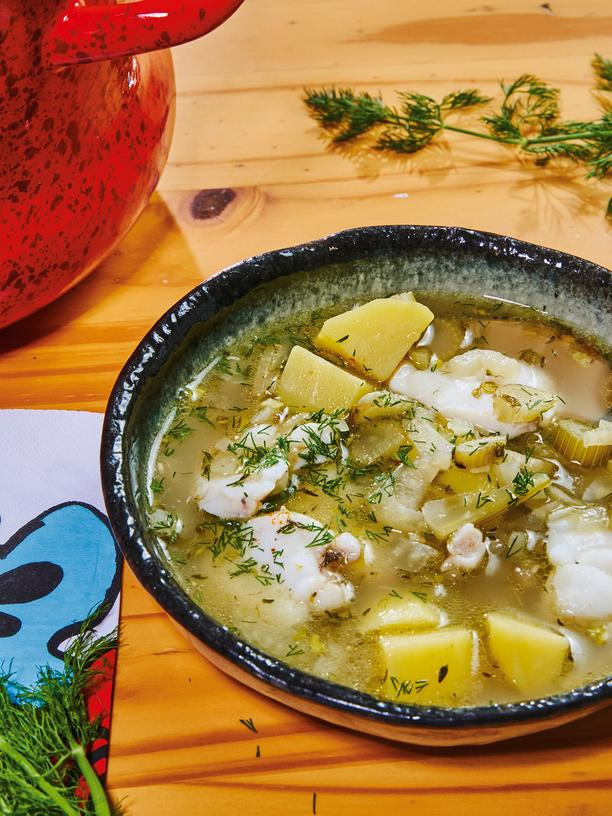 Fischsuppe mit Kartoffeln: Einmal Eintopf noch, dann ist Frühling