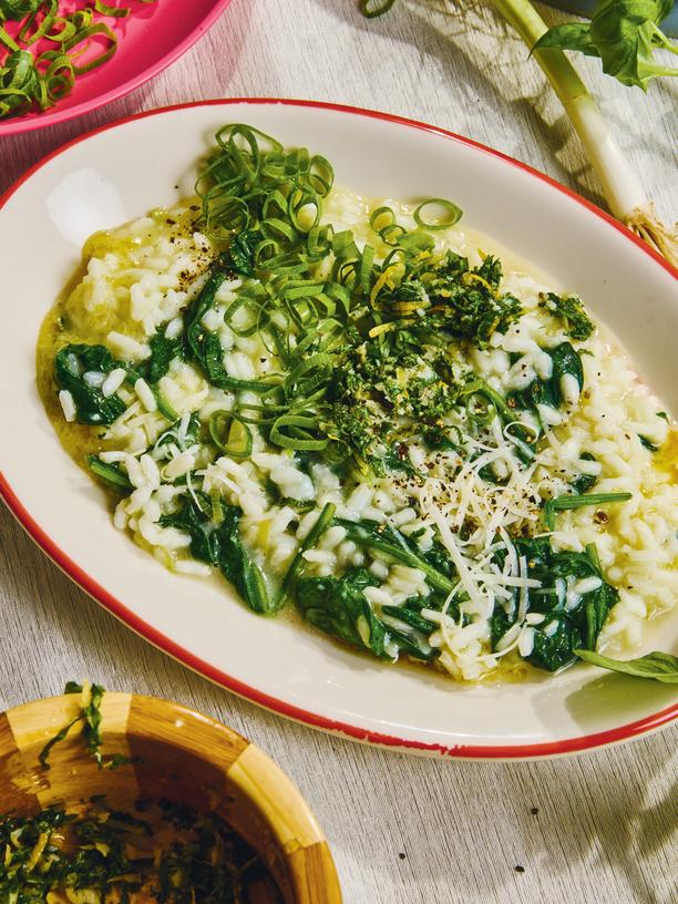 Grüner Risotto: Gut gerührt ist halb gekocht