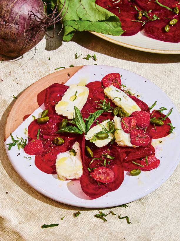 Rote-Bete-Carpaccio mit Himbeeren: Wie Rind zu Roter Bete wird