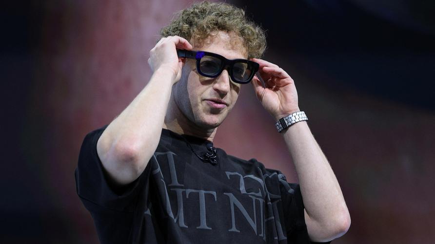 Mark Zuckerberg: Meta CEO Mark Zuckerberg presents Orion AR Glasses, as he makes a keynote speech during the Meta Connect annual event, at the company's headquarters in Menlo Park, California, U.S. September 25, 2024. REUTERS/Manuel Orbegozo